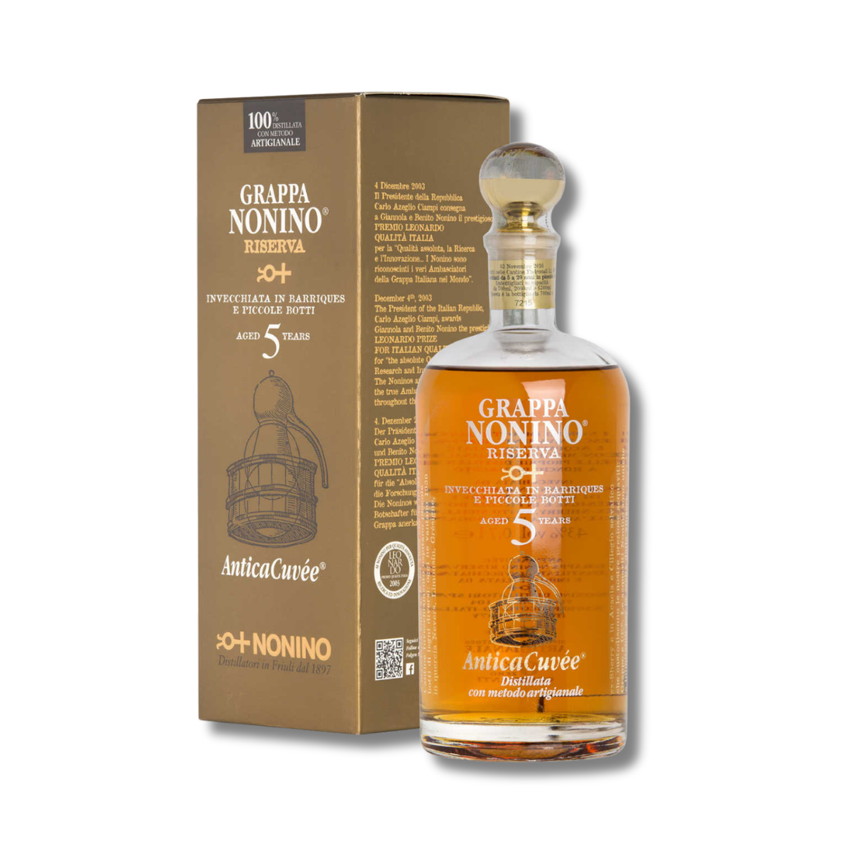Grappa Riserva antica cuveè- Nonino (astucciata)