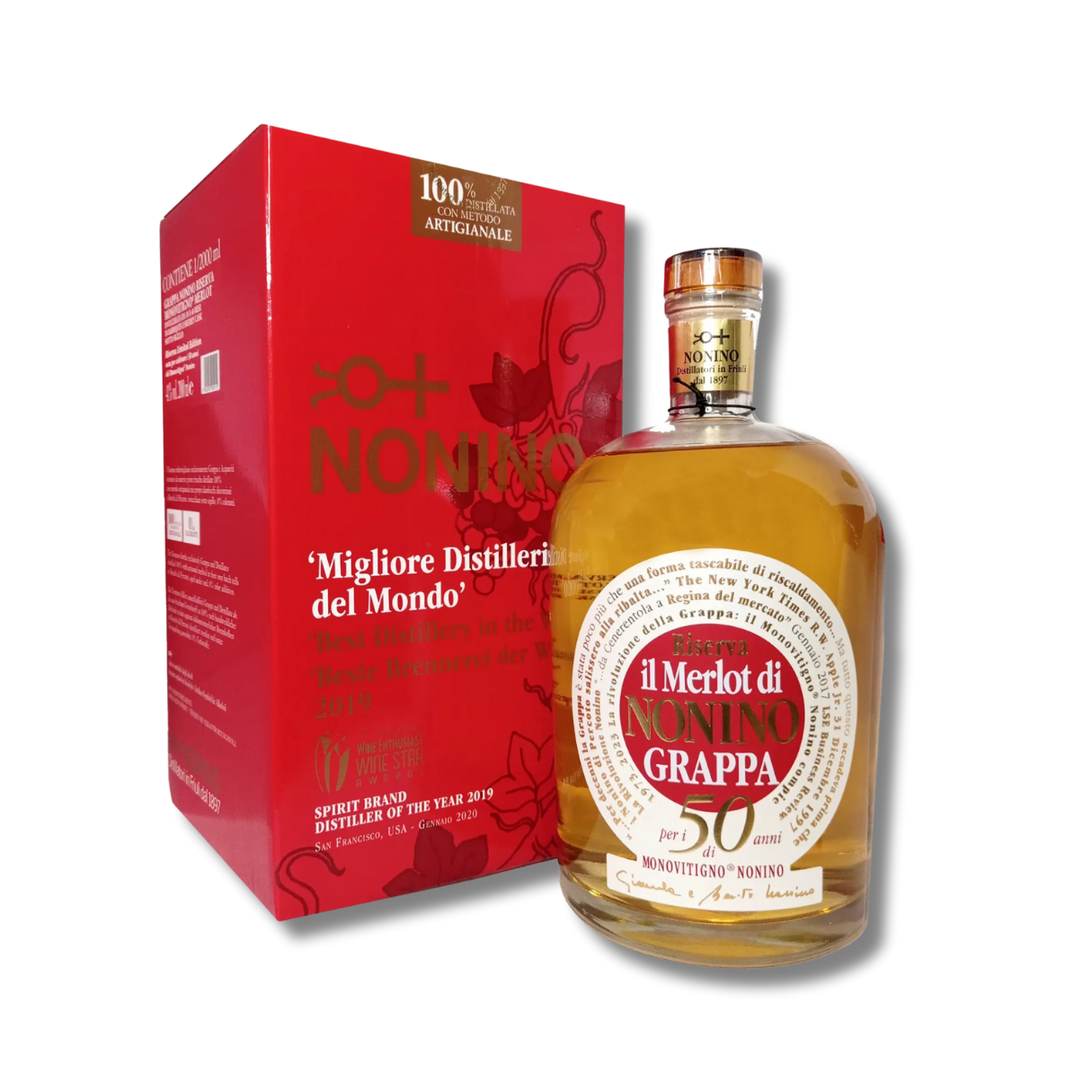 Grappa Riserva Merlot magnum- Nonino (astucciata)
