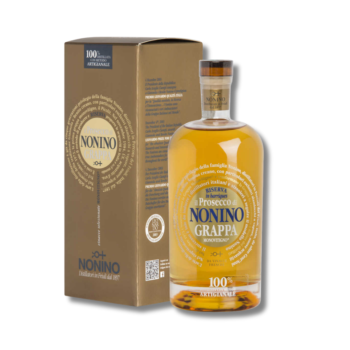 Grappa di Prosecco Barricata - Nonino (astucciata)