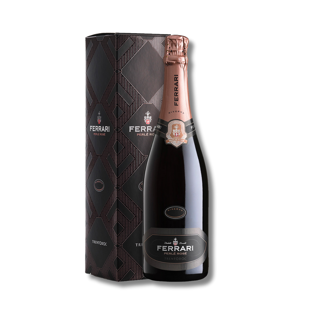 Trentodoc Brut Perlé Rosé Riserva 2018-Ferrari (Astucciato)