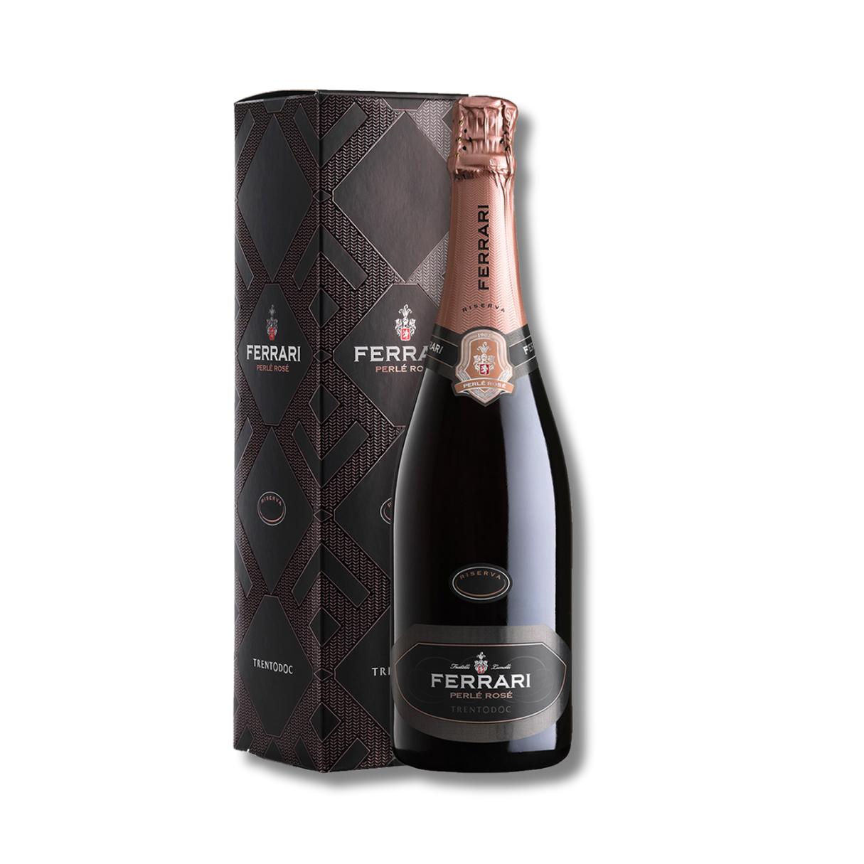 Trentodoc Brut Perlé Rosé Riserva 2018-Ferrari (Astucciato)