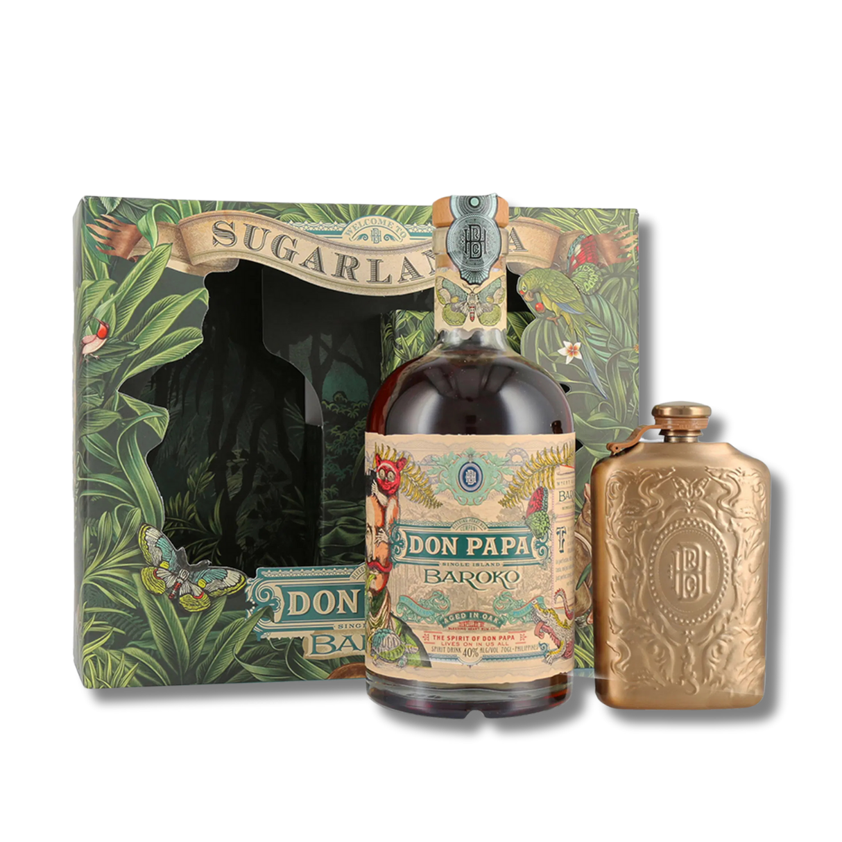 Box Rum Don Papa Baroko Limited Edition e Fiaschetta