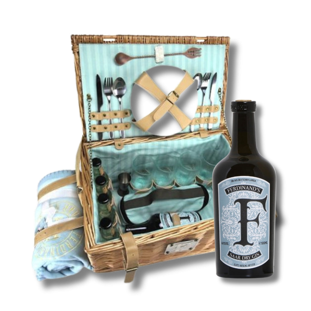 Gift Picnic Dry Gin Basket Saar Ferdinand's - 50CL