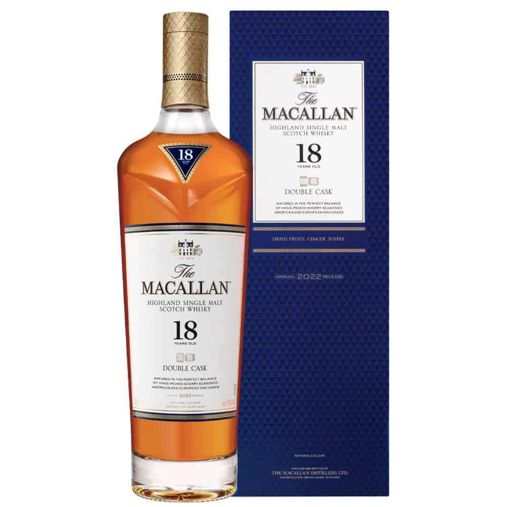 Highland Single Malt Scotch Whisky 18 Years Old Double Cask - Macallan (astucciato)