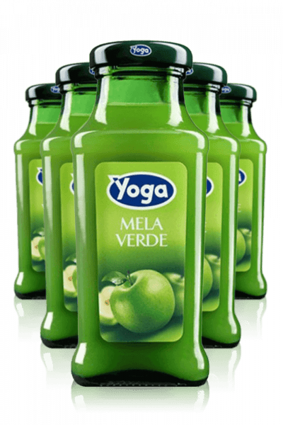 Succo Mela Verde - Yoga Cassa Da 24 Bottiglie x 20cl