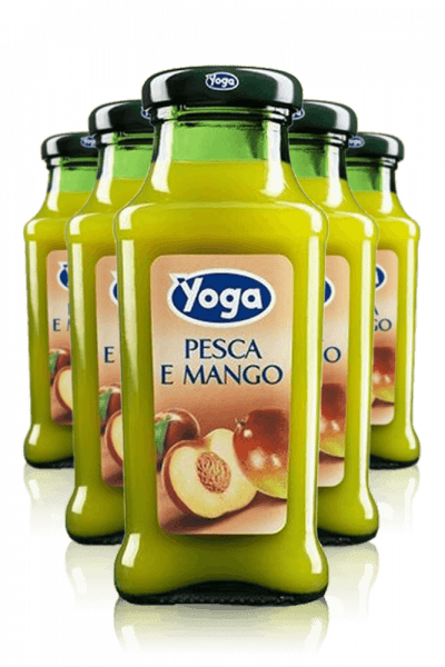 Succo Pesca E Mango - Yoga Cassa Da 24 Bottiglie x 20cl
