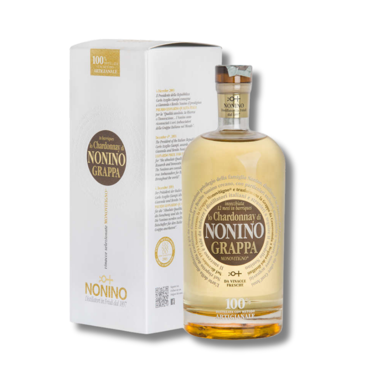 Grappa barricata di Chardonnay 12 mesi- Nonino (astucciata)
