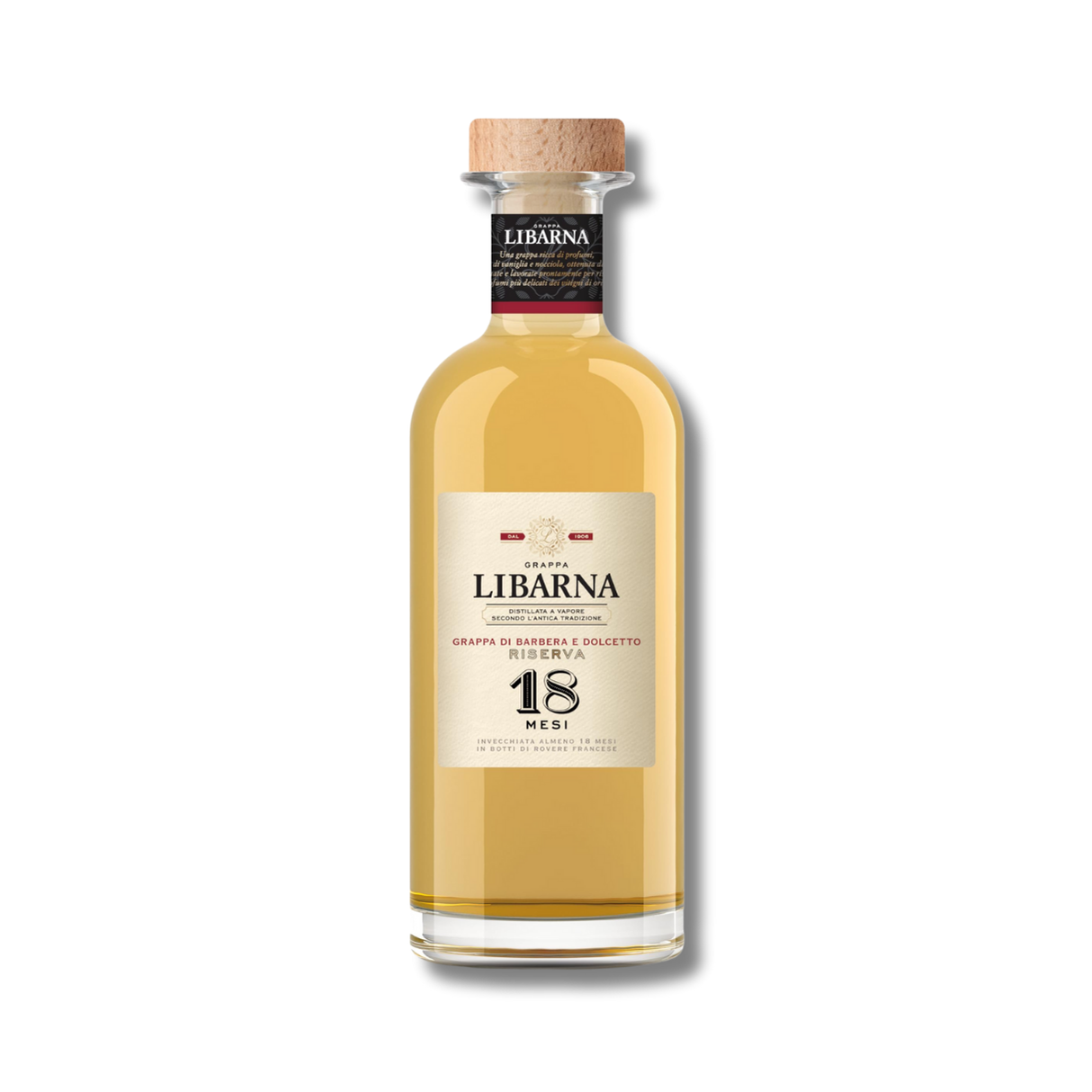 Grappa di Barolo Riserva 18 Mesi - Libarna (cassetta di legno)
