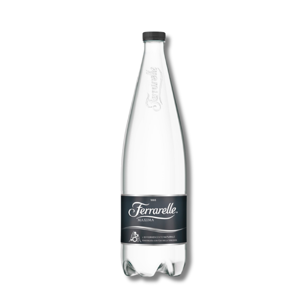 Ferrarelle Maxima, Acqua Minerale – Frizzante – 1L x 12 bottiglie plastica