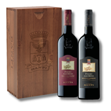 Cassetta Banfi "Poggio alle Mura" con Brunello e Rosso di Montalcino