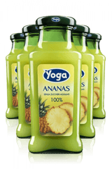 Succo Ananas - Yoga Cassa Da 24 Bottiglie x 20cl